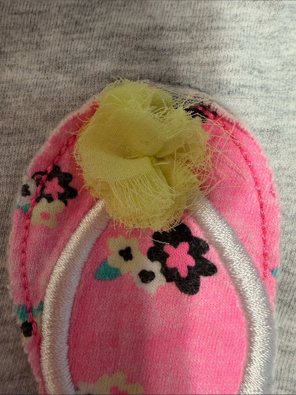 jumping beans Light Gray Tee with Pink Flip Flop Patches - Picture 6 of 6